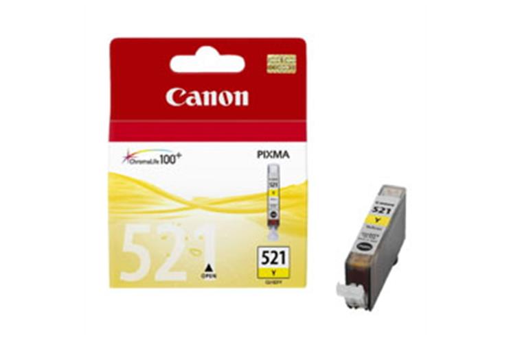 CANON Tintenpatrone PGI-521Y gelb, 9ml, zu PiXMA iP3600/4600/ MP980/630/620/540